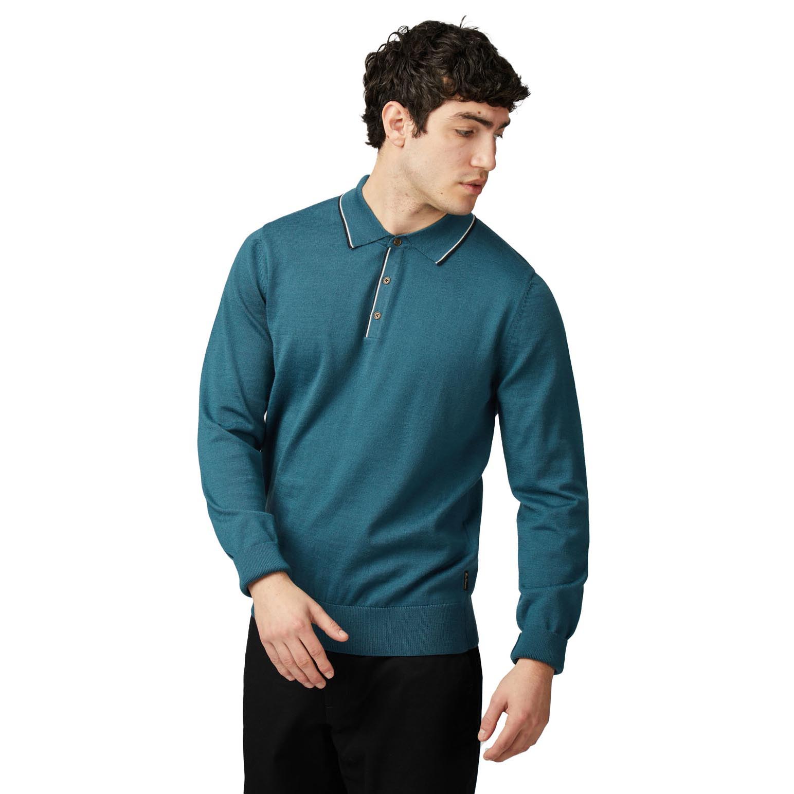 Ben Sherman Tipped Merino Polo